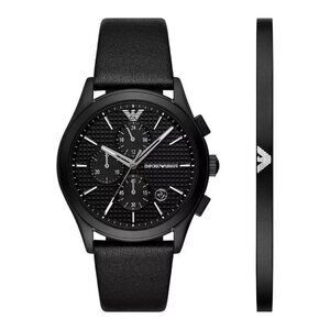 FX04924B NWT Emporio Armani Fashion Men's Quartz Steel Authentic Watch
